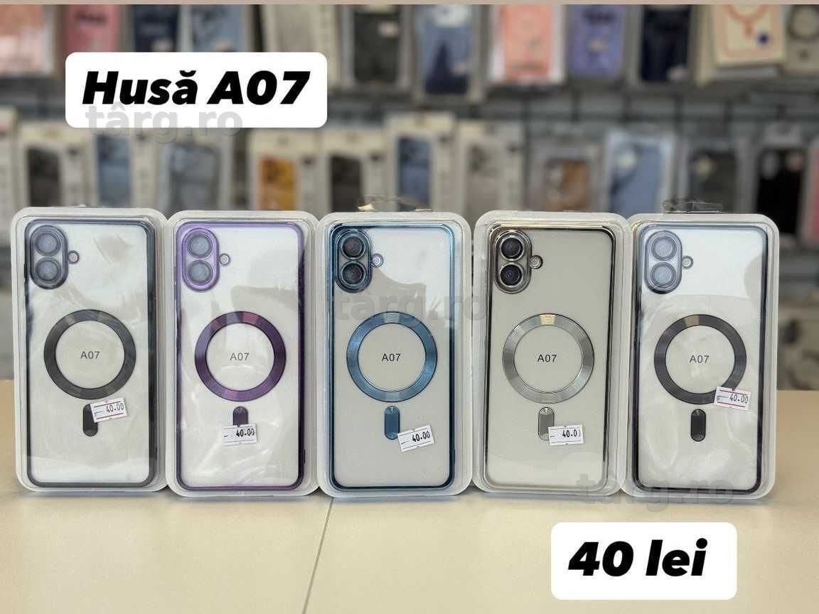 Husa TPU Luxury MagSafe , folie, cablu, incarcator Samsung A07