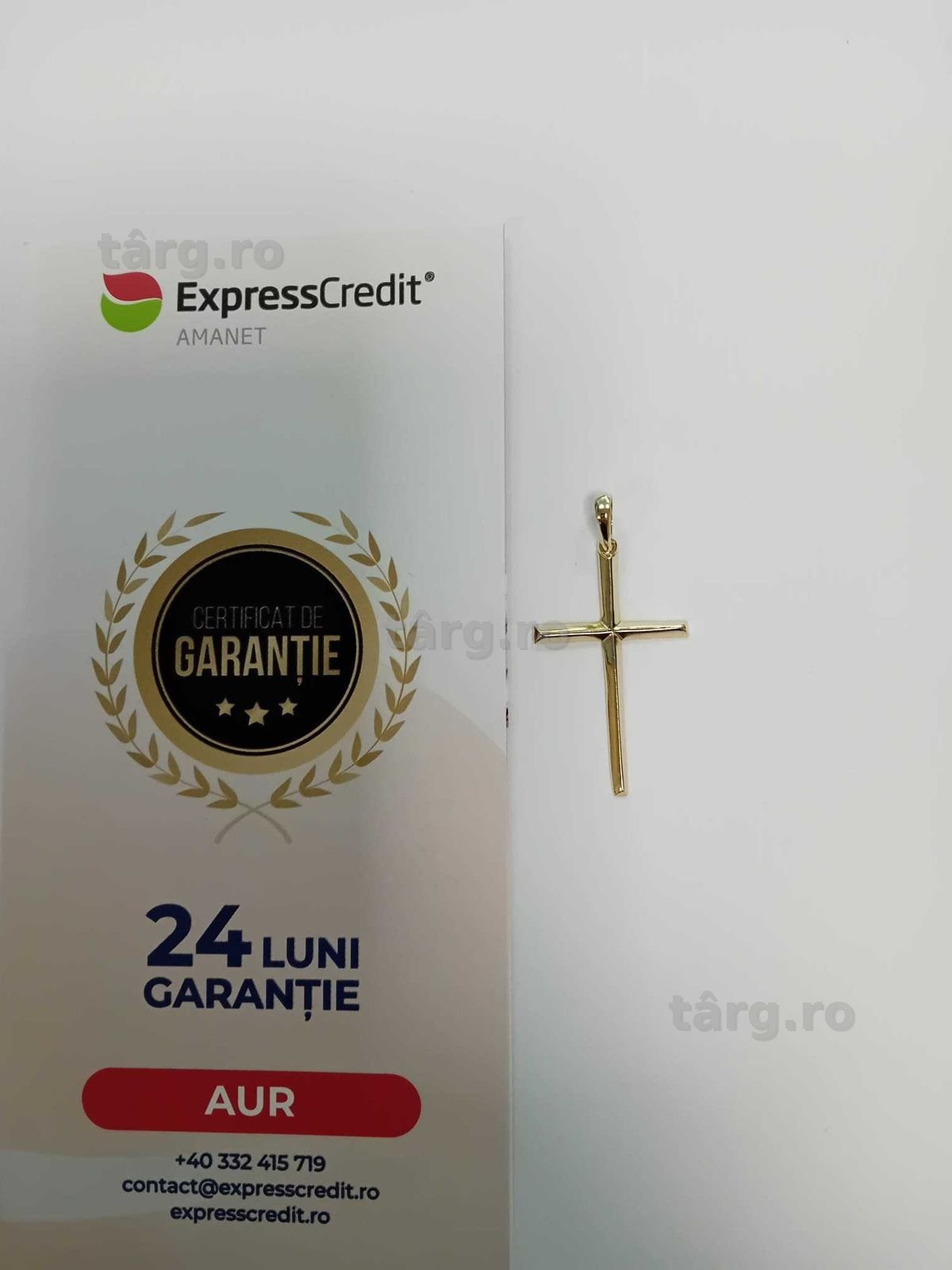 (Ag33) Medalion Aur 14K/Garantie 2 ani