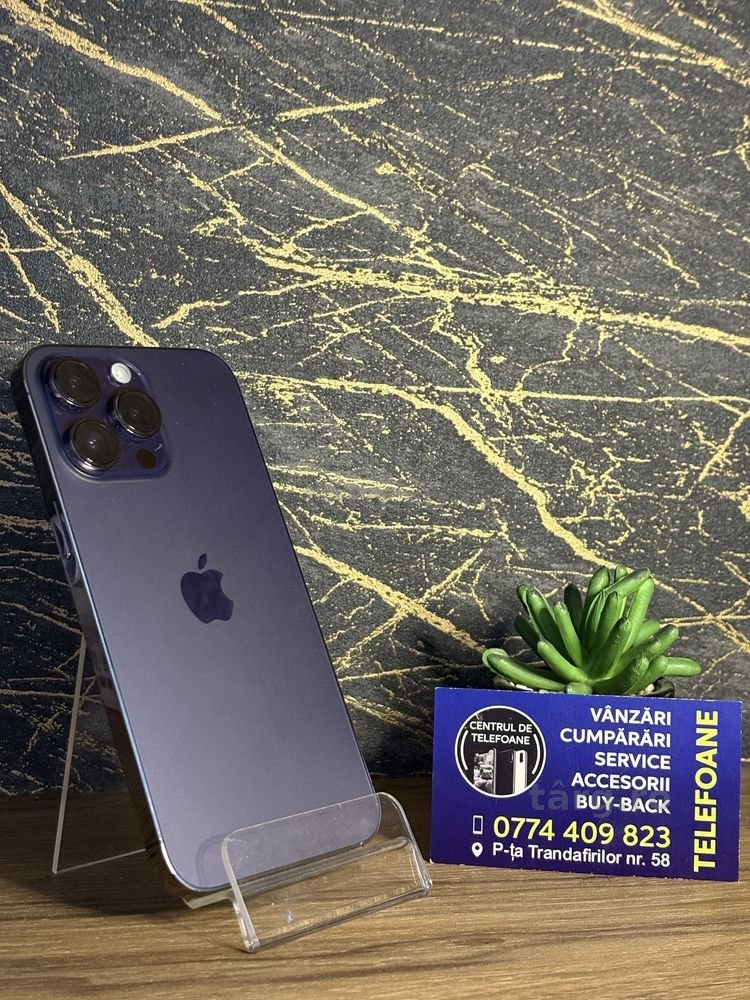 Iphone 14 Pro Max/256GB/2 Ani Garantie Centrul de Telefoane/Rate