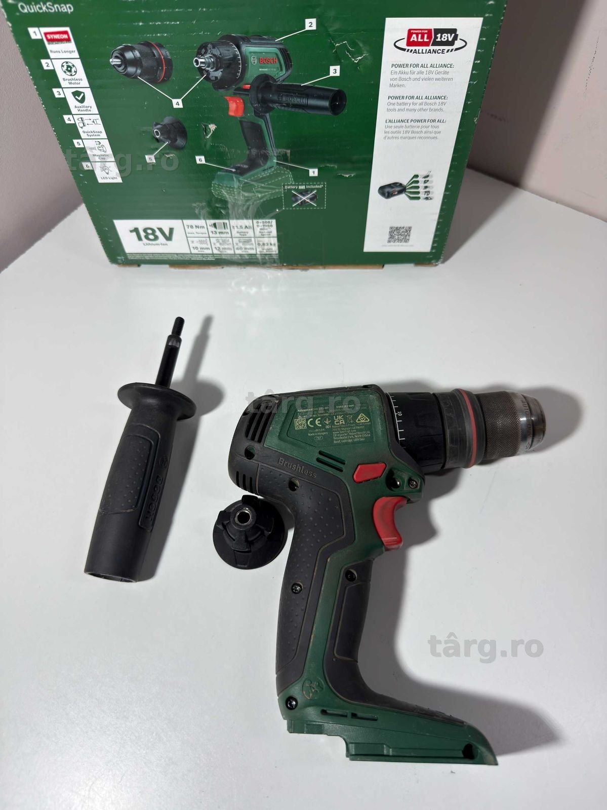 BOSCH Mașină de găurit cu acumulator AdvancedDrill 18V-80 Brushless 4