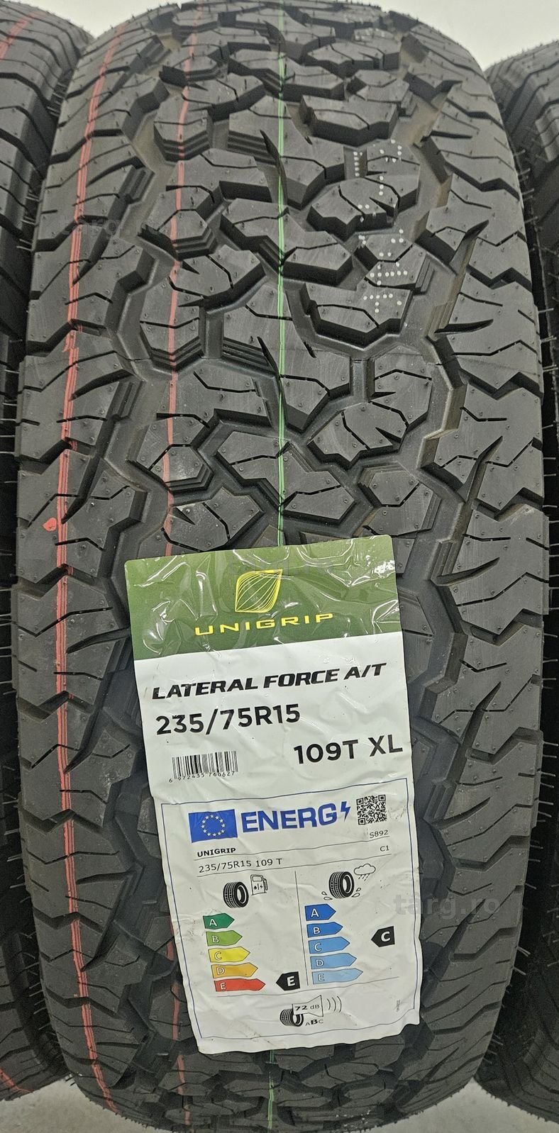 235/75 R15, 109T XL, UNIGRIP, Anvelope All Terrain M+S 2