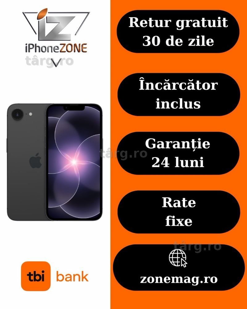 Iphone 16E 128GB 100% Garantie Rate BuyBack - zonemag.ro