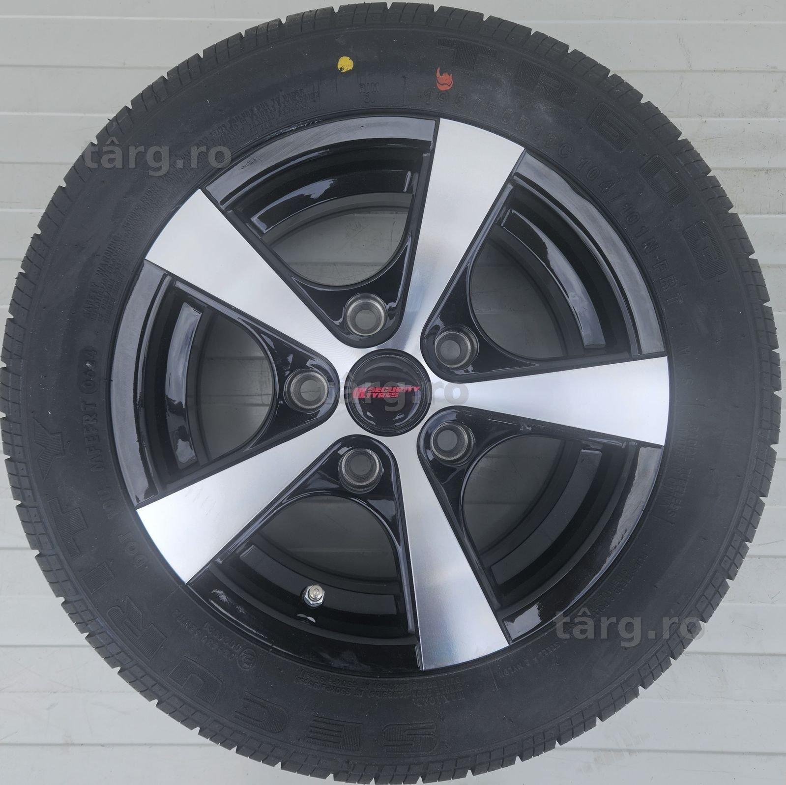Roata completa 195/50 R13C, Anvelopa Security pe Janta aliaj 6Jx13 2