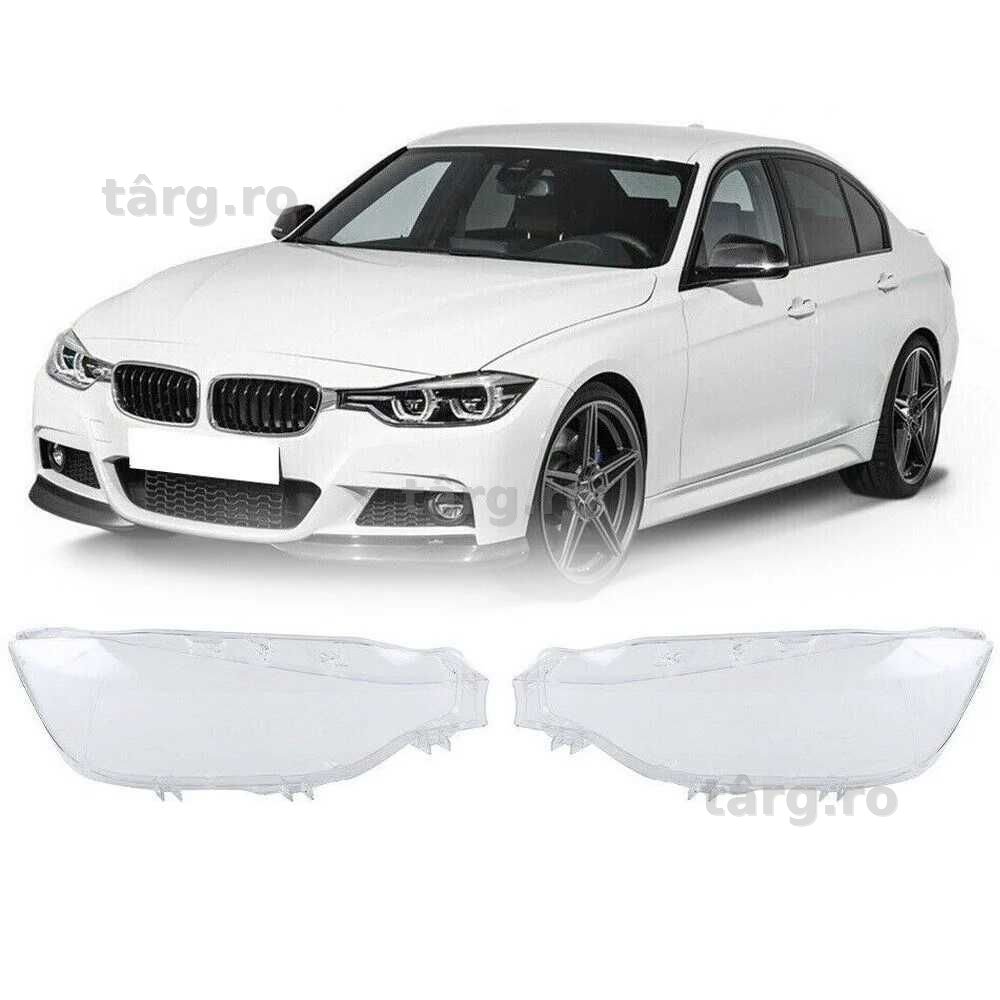 Sticla Far Stanga Dreapta BMW Seria 3 F30 F31 Facelift, LED, 2015-2019