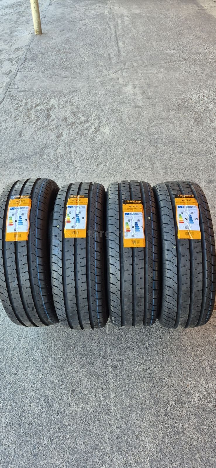 4 anvelope vara noi Tercelo 235/65/16C,dot 2025.Pretul este pe bucata.