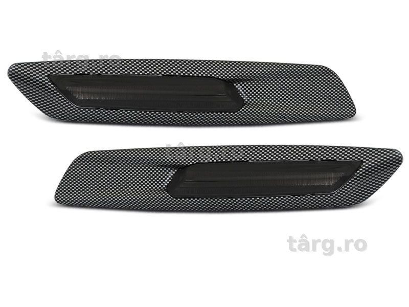 Semnalizari laterale BMW E60/ E90/ E92/ E82 LED F10 STYLE SMOKE CARBON