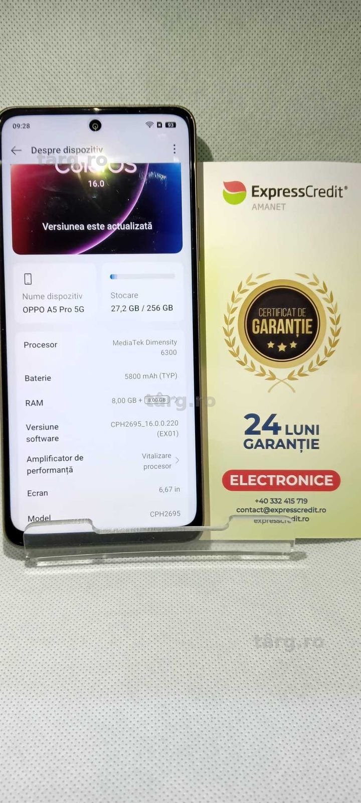 Oppo A5 Pro 5G (Ag18 Tutora b.28315) Garantie 2 ani! 2