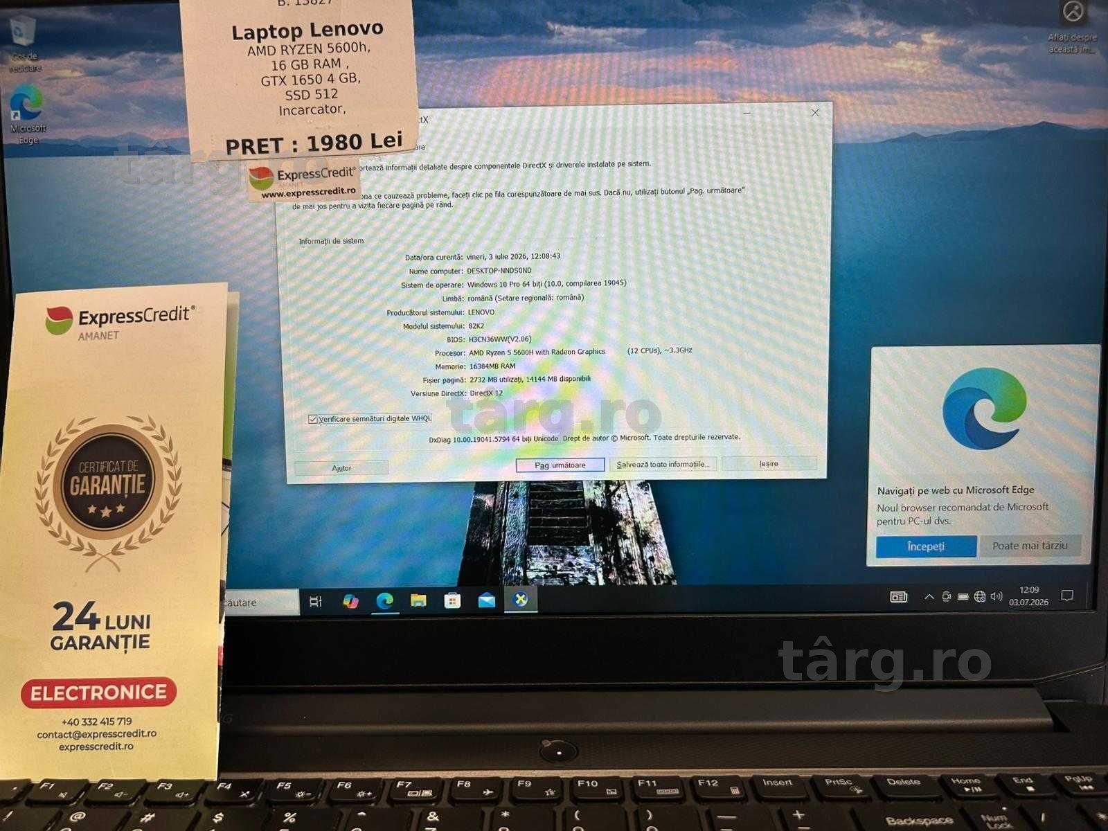 (AG42) Laptop Lenovo  b13827 - Garantie 2 ani! 2