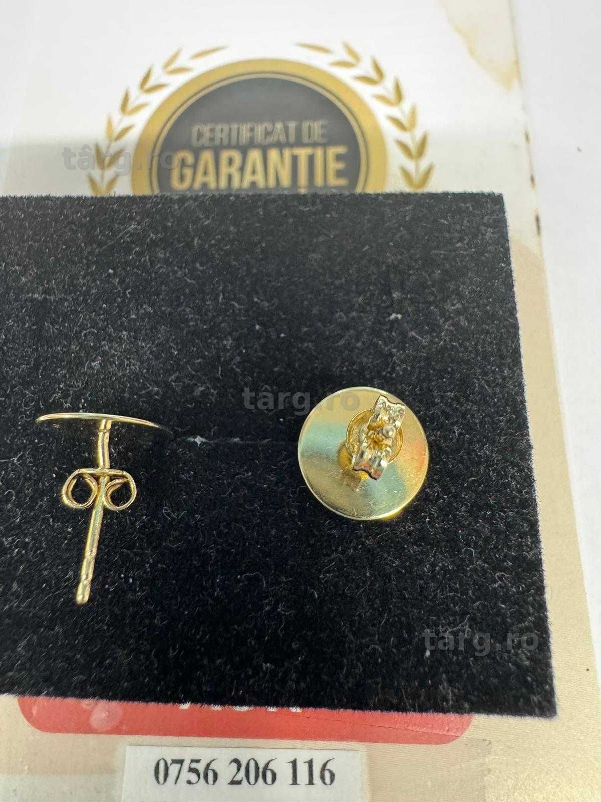 Cercei din aur 14k (69665.1/ 10 Pacurari 1) Garantie 2 ani! 4