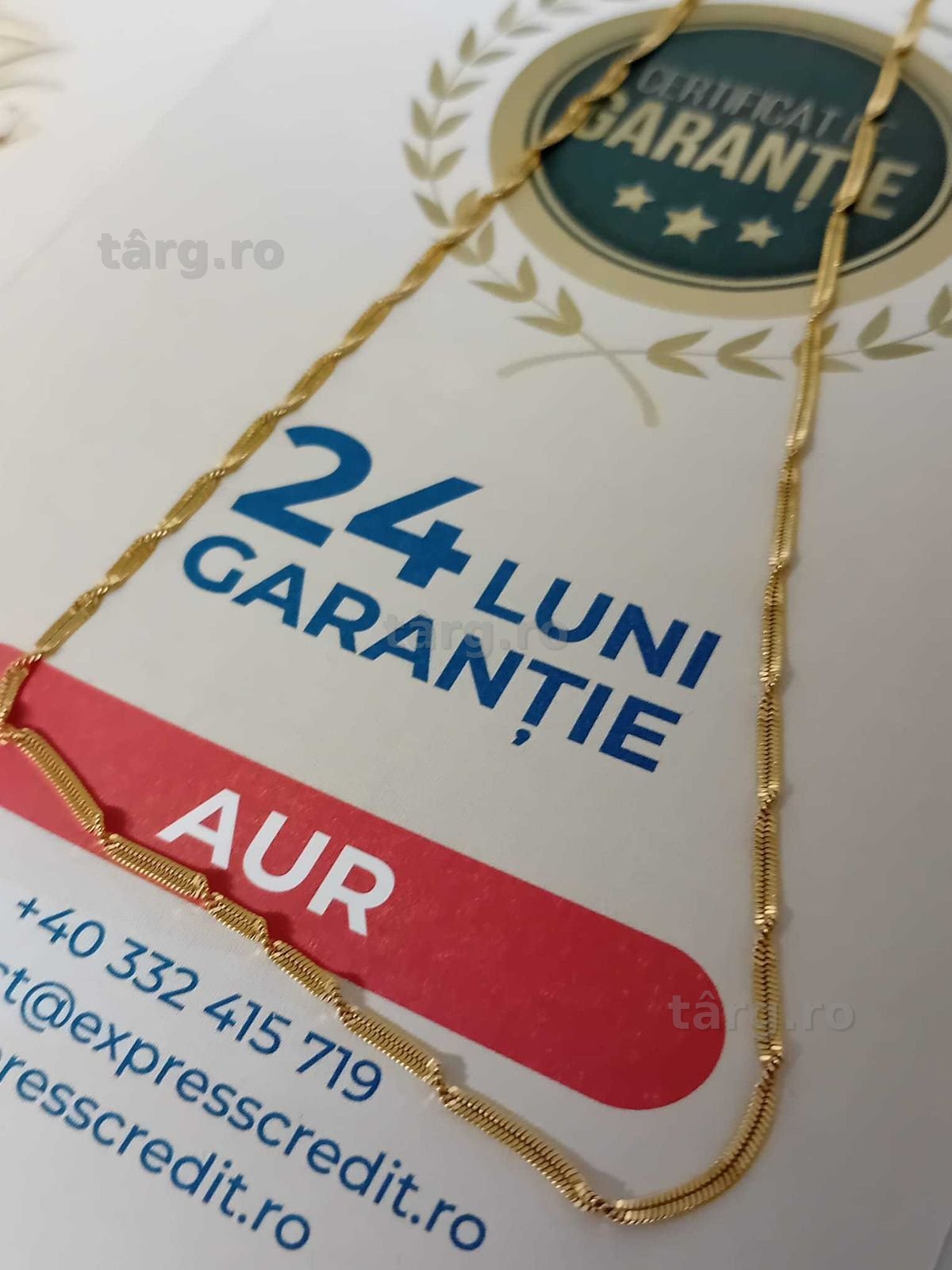 Lant aur 18k [Tomesti-b:33301.2]-Garantie 2 ani! 2