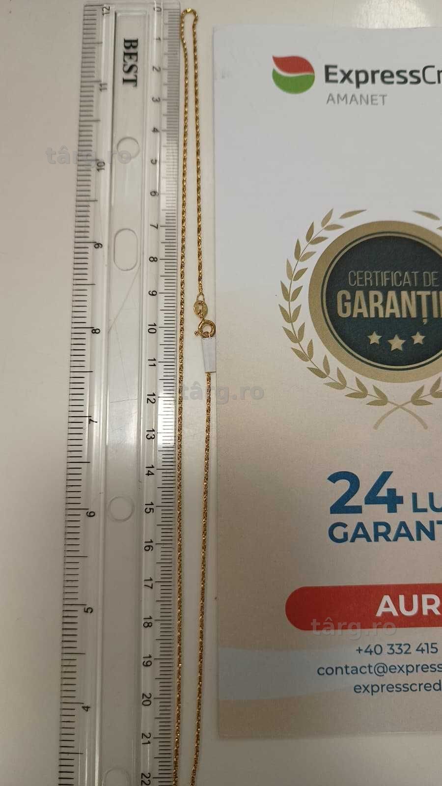 [AG24 Harlau B.45743.1] Lant aur 18k 3.46gr - Garantie 2 ani! 4