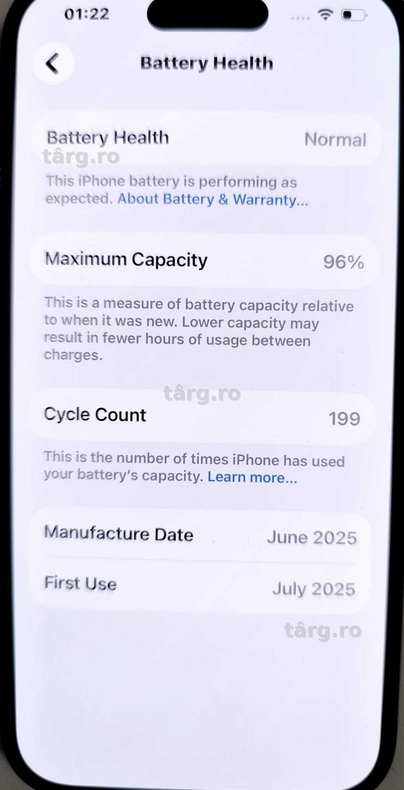 (AG 35)Telefon Apple iPhone 15 b.34275 -2500 Lei Garantie 2ani 3