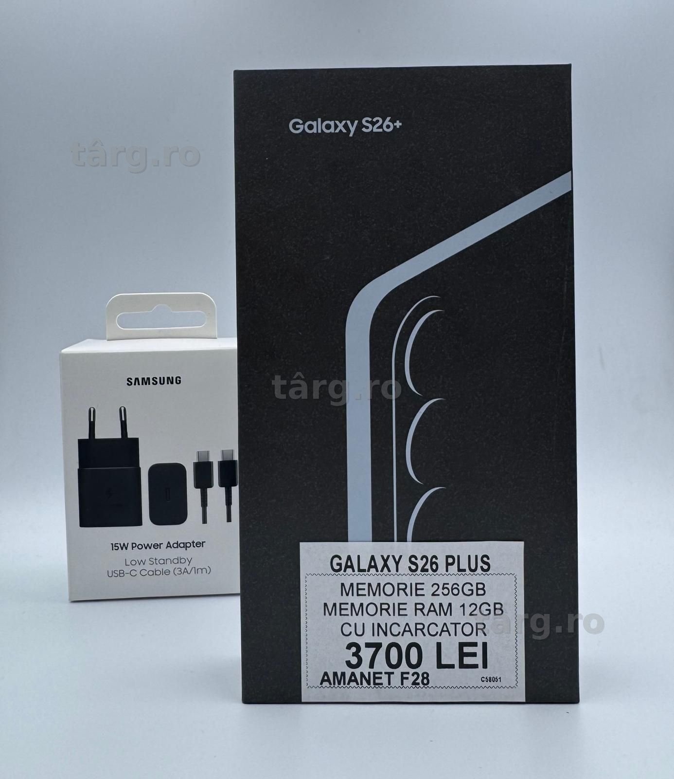 Amanet F28: Telefon Samsung Galaxy S26 Plus 256GB SIGILAT