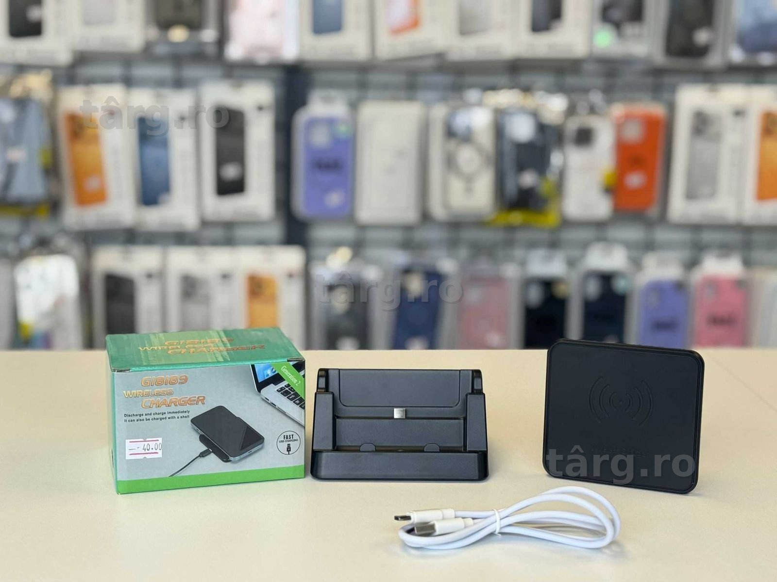 Suport Telefon pentru birou + incarcare Wireless 6