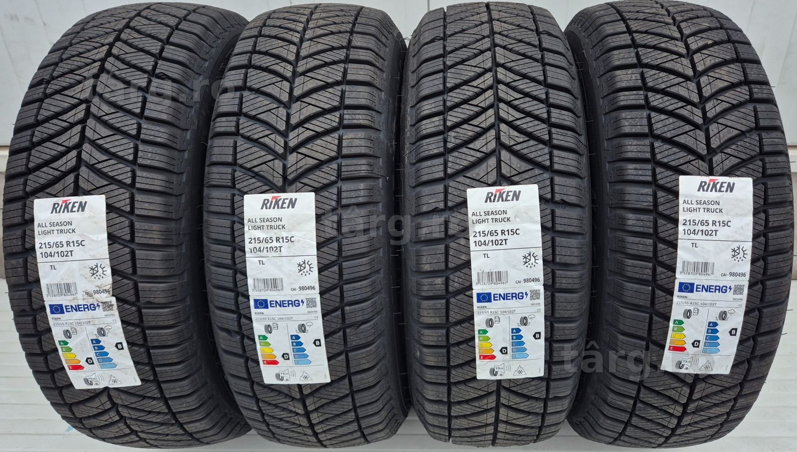 215/65 R15C, 104T, RIKEN (by Michelin) 6P.R., Anvelope all season M+S