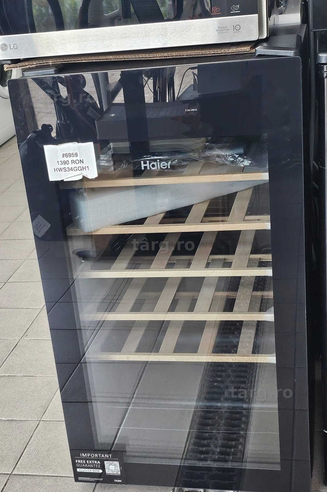 Vitrină frigorifică vinuri Haier Wine Bank 50, Smart Wi-Fi, 34 sticle +FACTURA +GARANTIE 12 LUNI