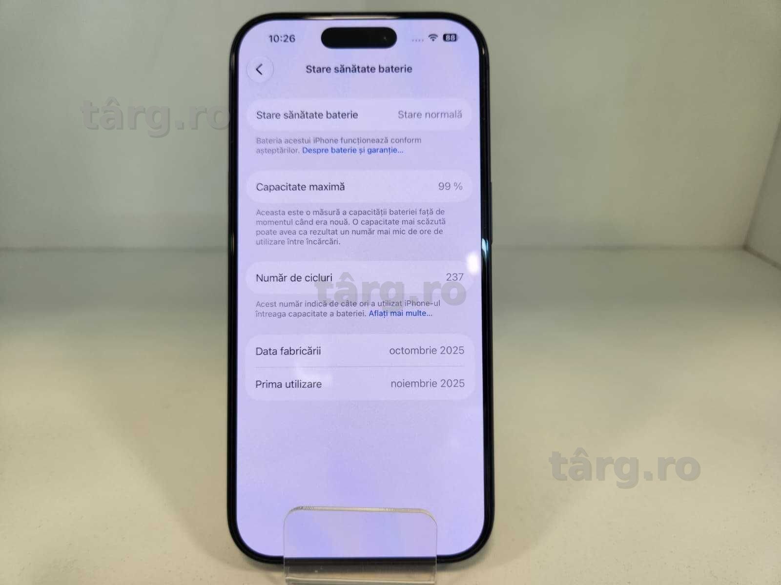 Telefon Apple Iphone 17 Pro 256Gb – Baterie 99% (Ag8 Tudor/B75243) – Garantie 2 Ani! 5