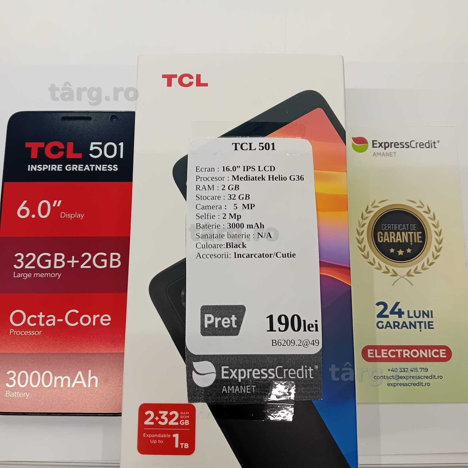 Telefon TCL 501 (ag49 Esplanada b.7240) * 2 ani garantie!