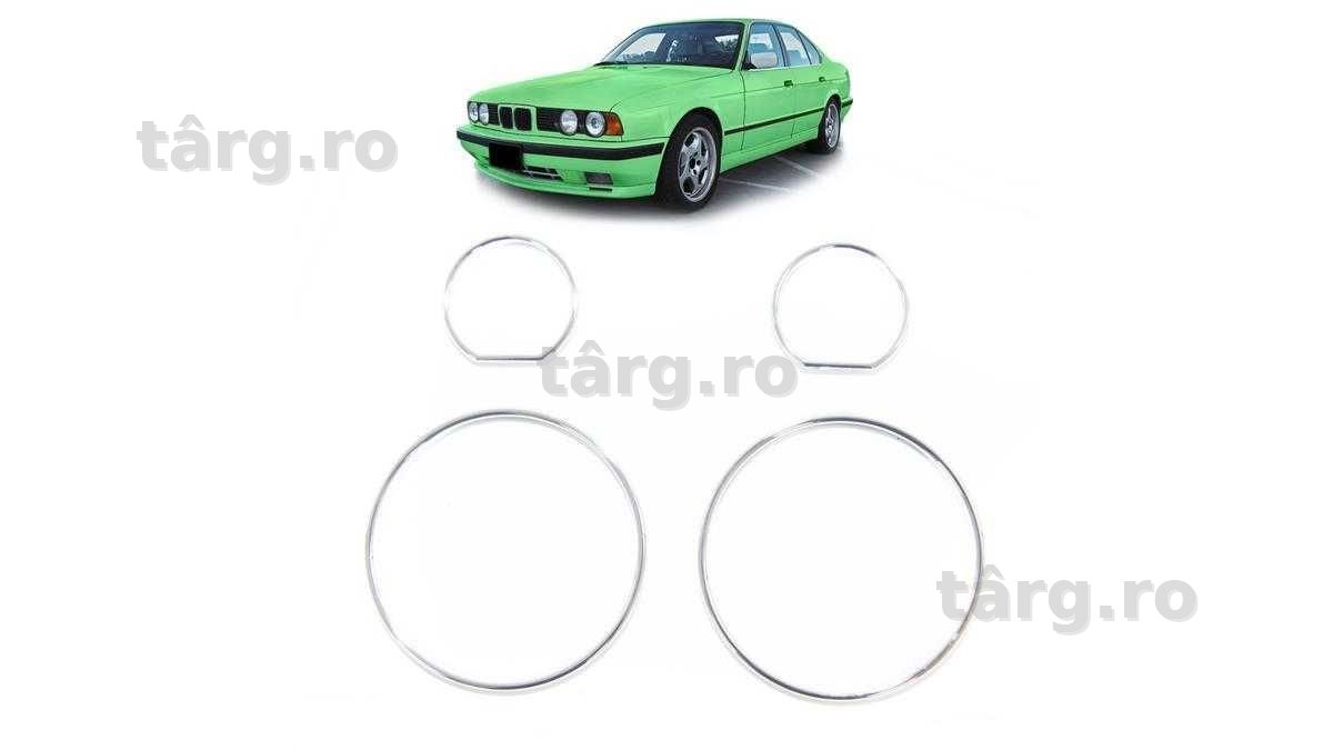 Inele de bord cromate BMW seria 5 E34 Sedan Touring 1989-1995