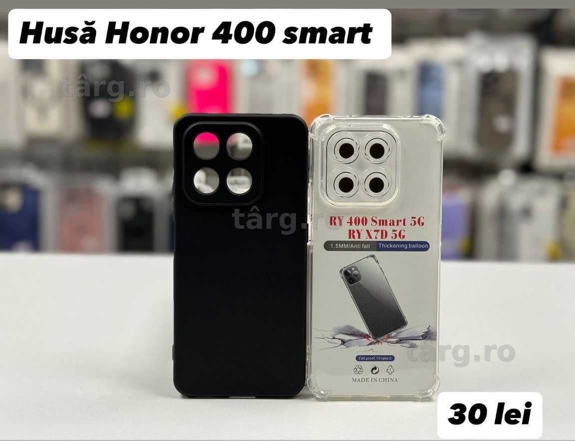 Husa silicon, folie, cablu, incarcator Honor 400 smart