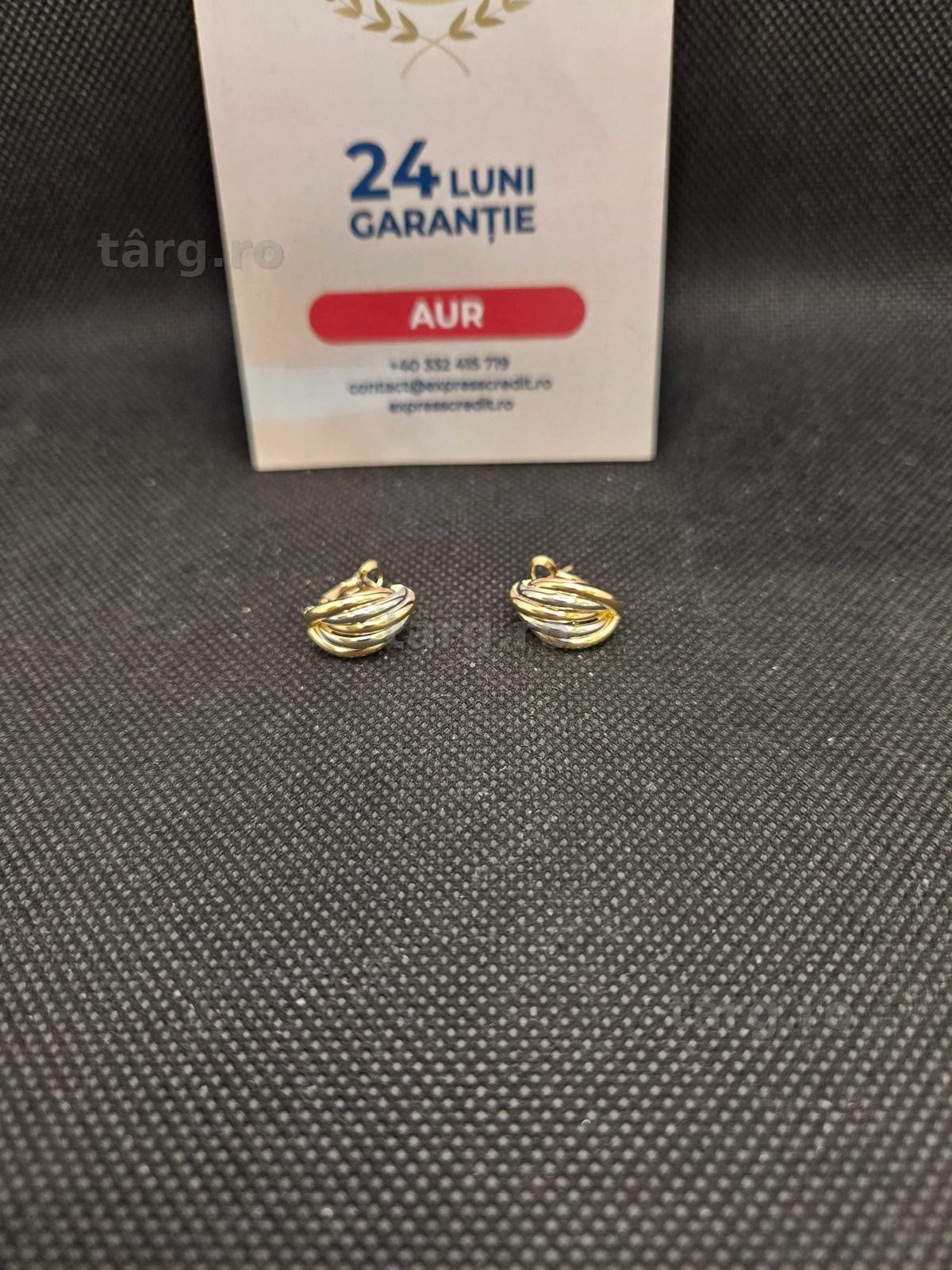 Cercei aur 14K 2.72g (50030.2 Ag11 Piata Nicolina) Garantie 2 ani!