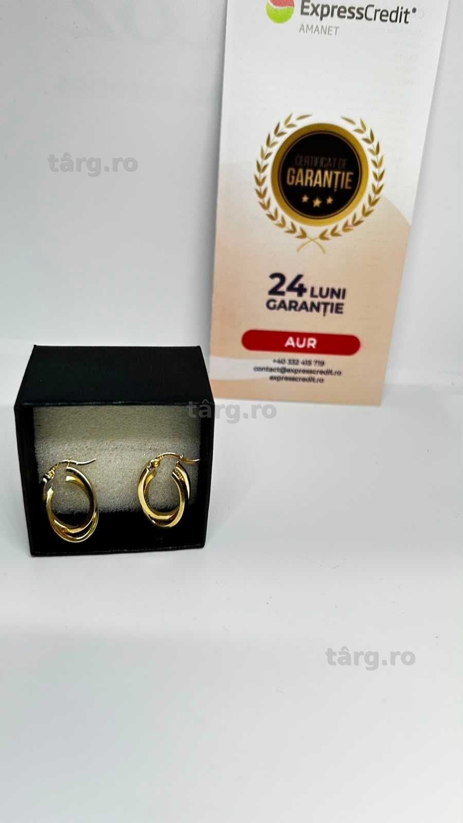 Cercei Aur 14K 2.66g (Ag4 Dacia B.52352) Garantie 2 ani