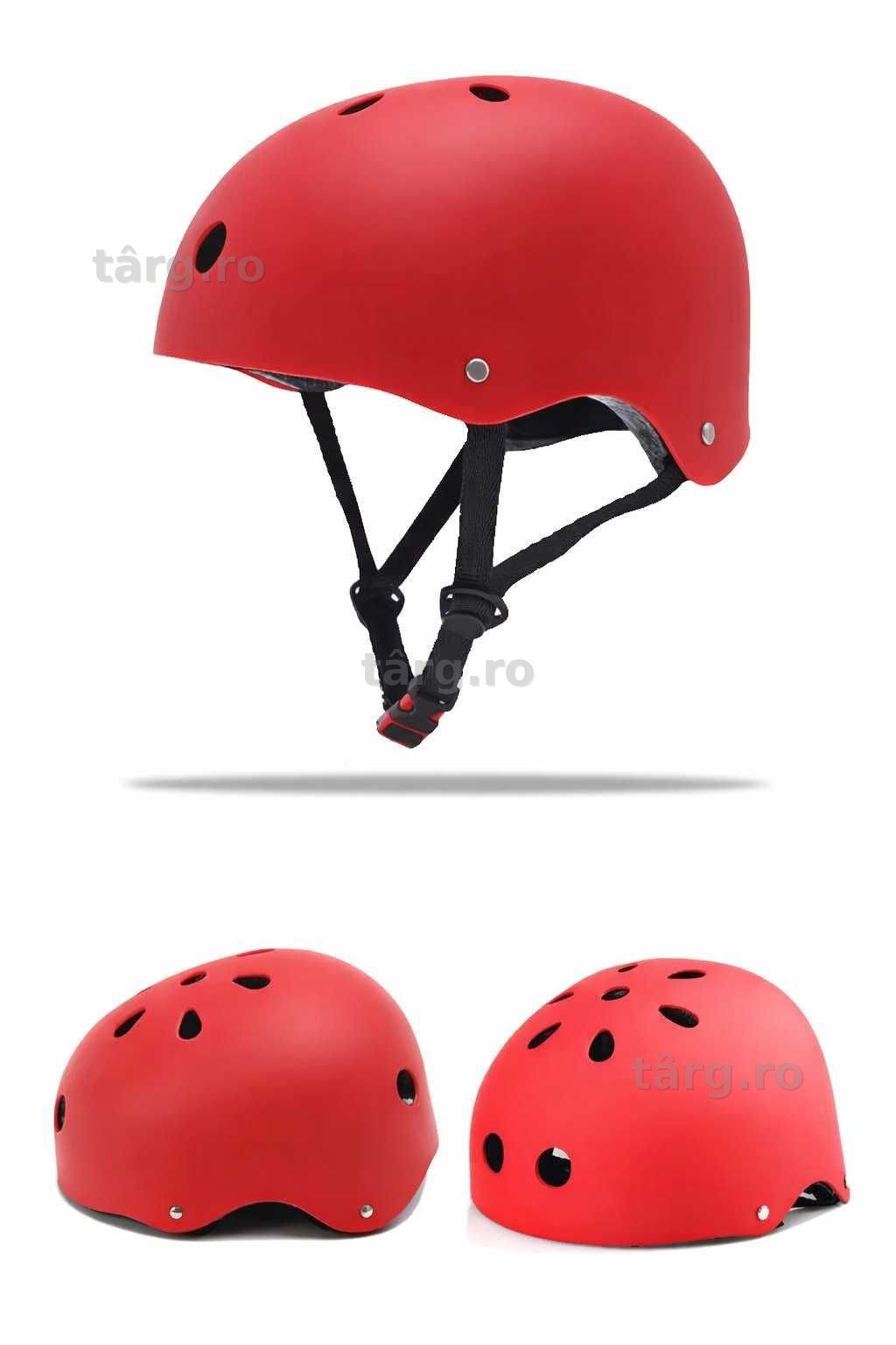 Casca protectie Bicicleta/Trotineta, Ultra Usoara, Marime reglabila, Rosu 4
