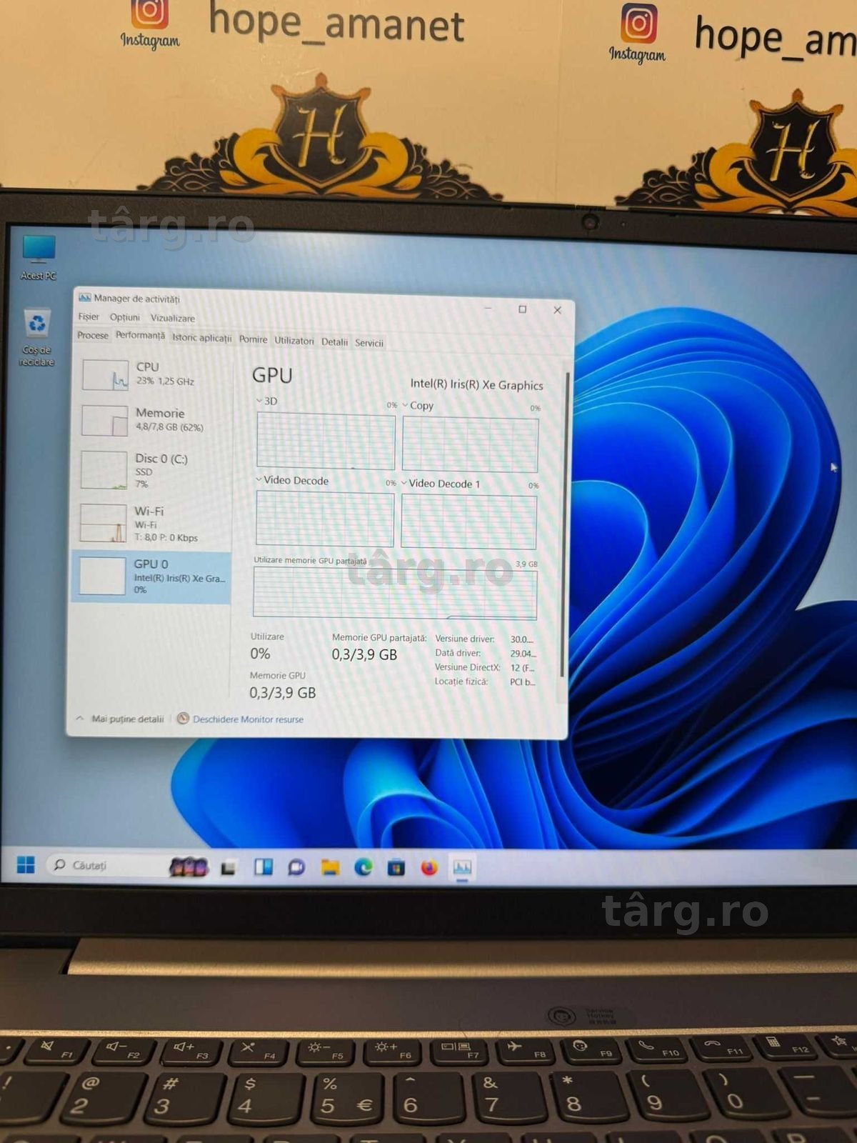 Hope Amanet P10/Lenovo ThinkBook 15 Gen2 Intel i5-1135G7 8GB RAM SSD 5