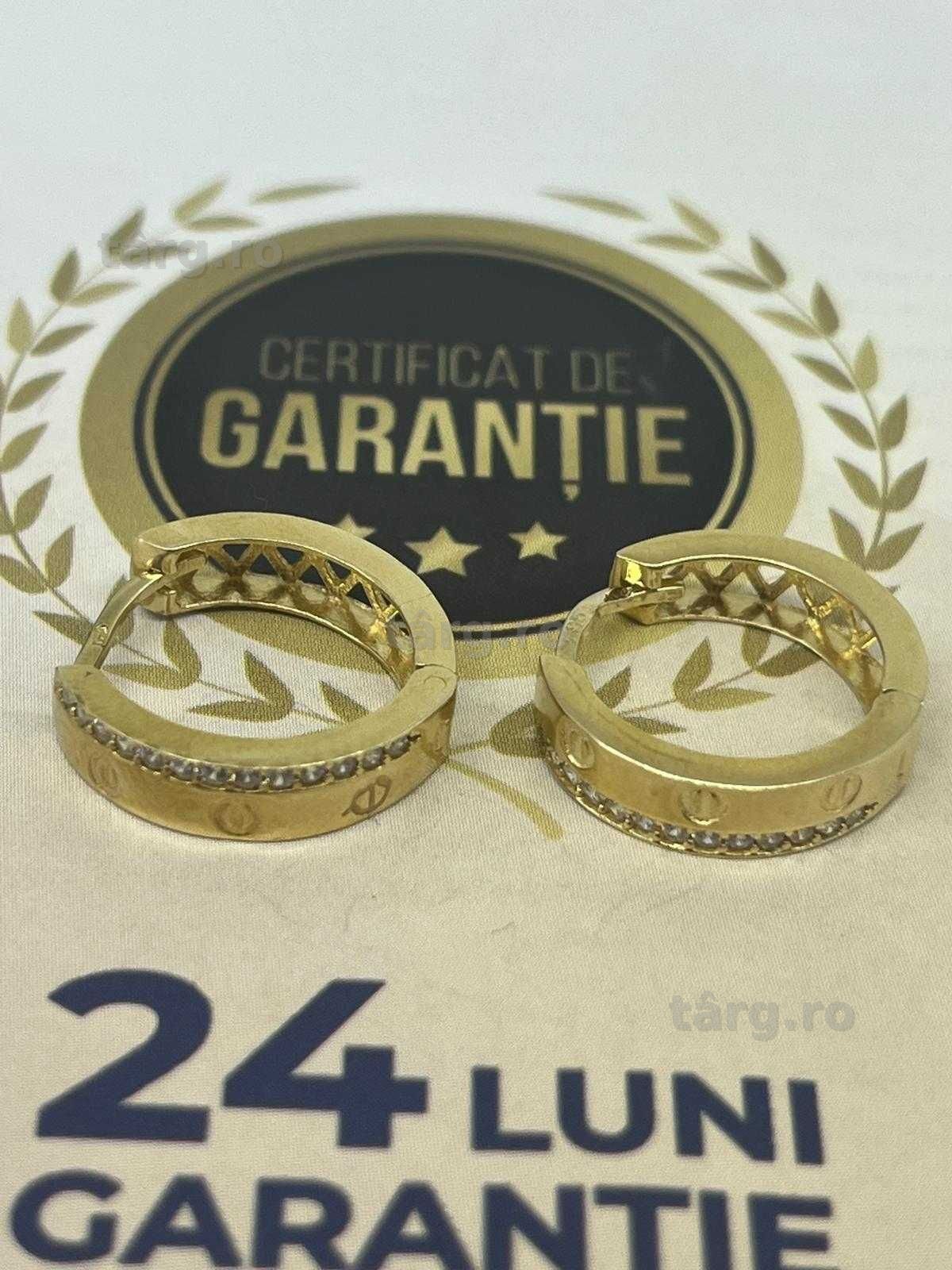 Cercei 14k 3.20g ( Galata B8343.1 ) Garantie 2 ani! 2