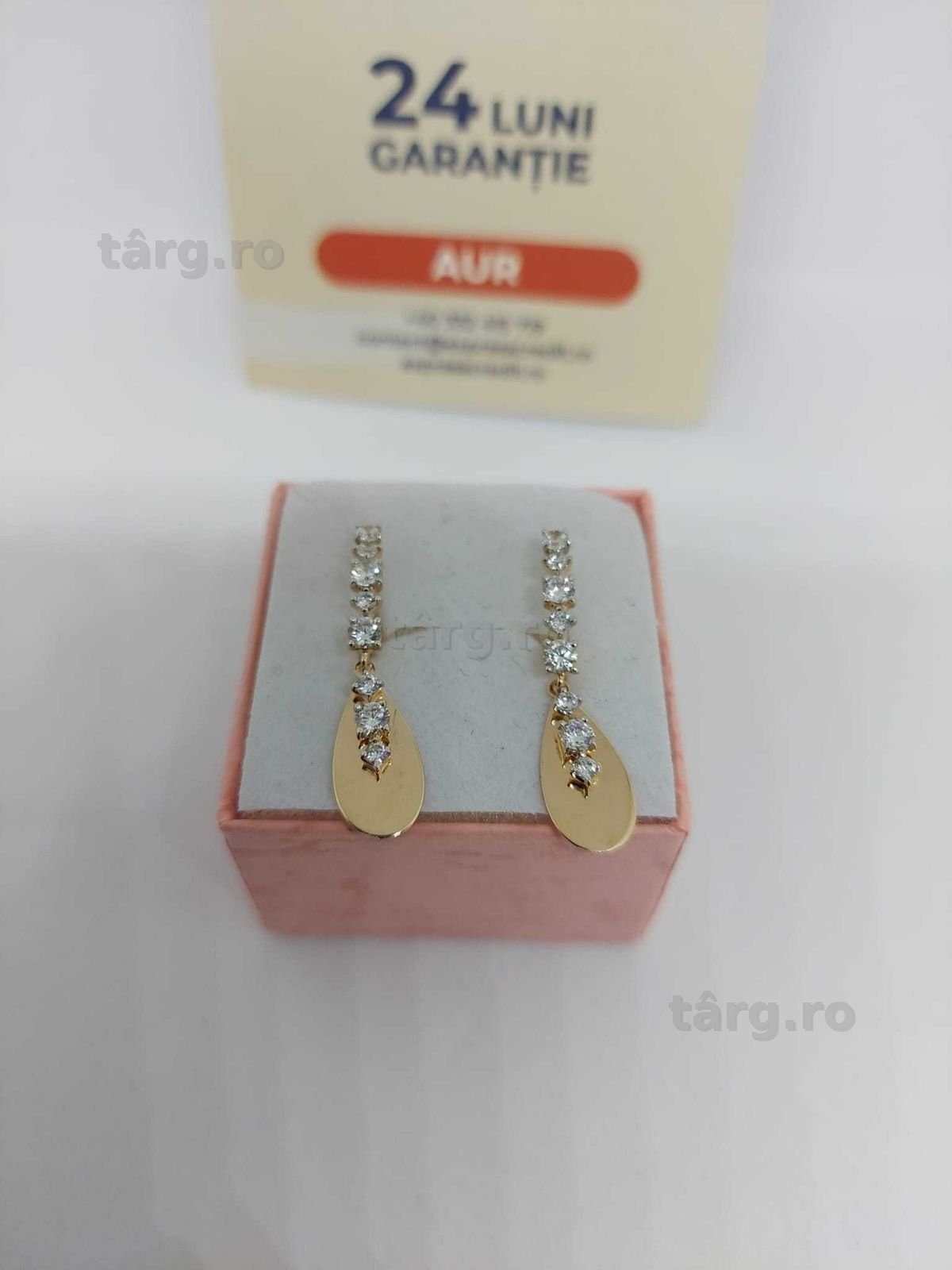 Cercei 14k 3.43gr [35362.10/30 Pacurari 2] Garantie 2 ani! 2