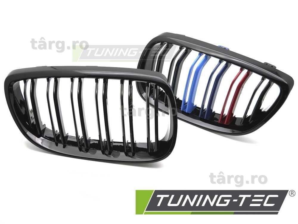 Grile duble M-design neagră lucioasă compatibil cu BMW E92 / E93 06-10
