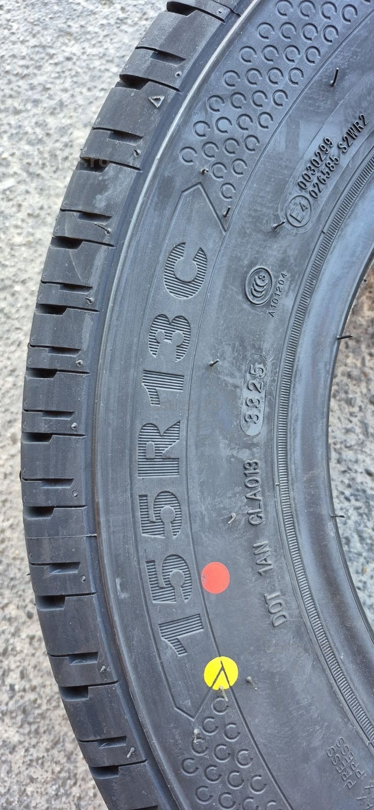 4 anvelope vara noi Tercelo 155/13C,dot 2025.Pretul este pe bucata. 6