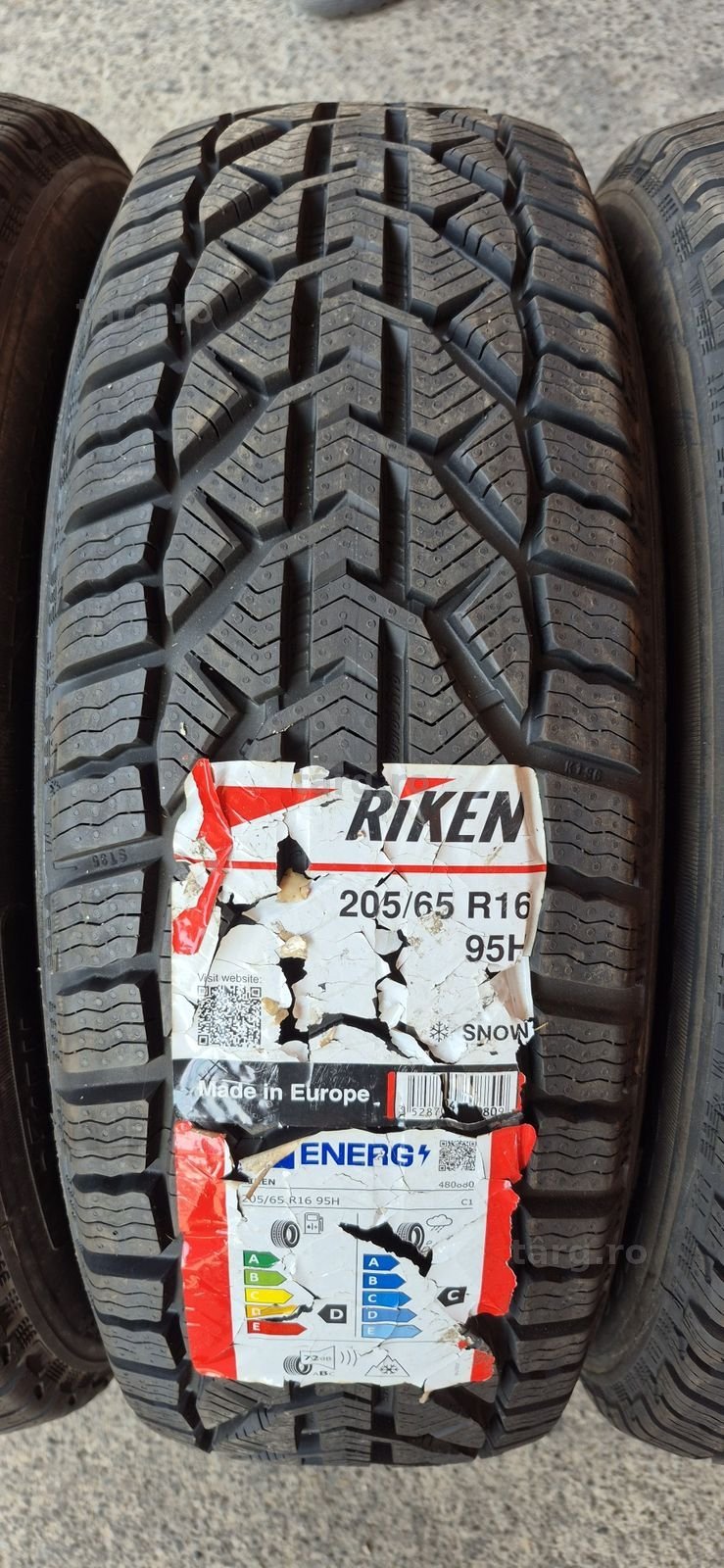 4 anvelope iarna noi Riken 205/65/16,dot 2021.Pretul este bucata. 3