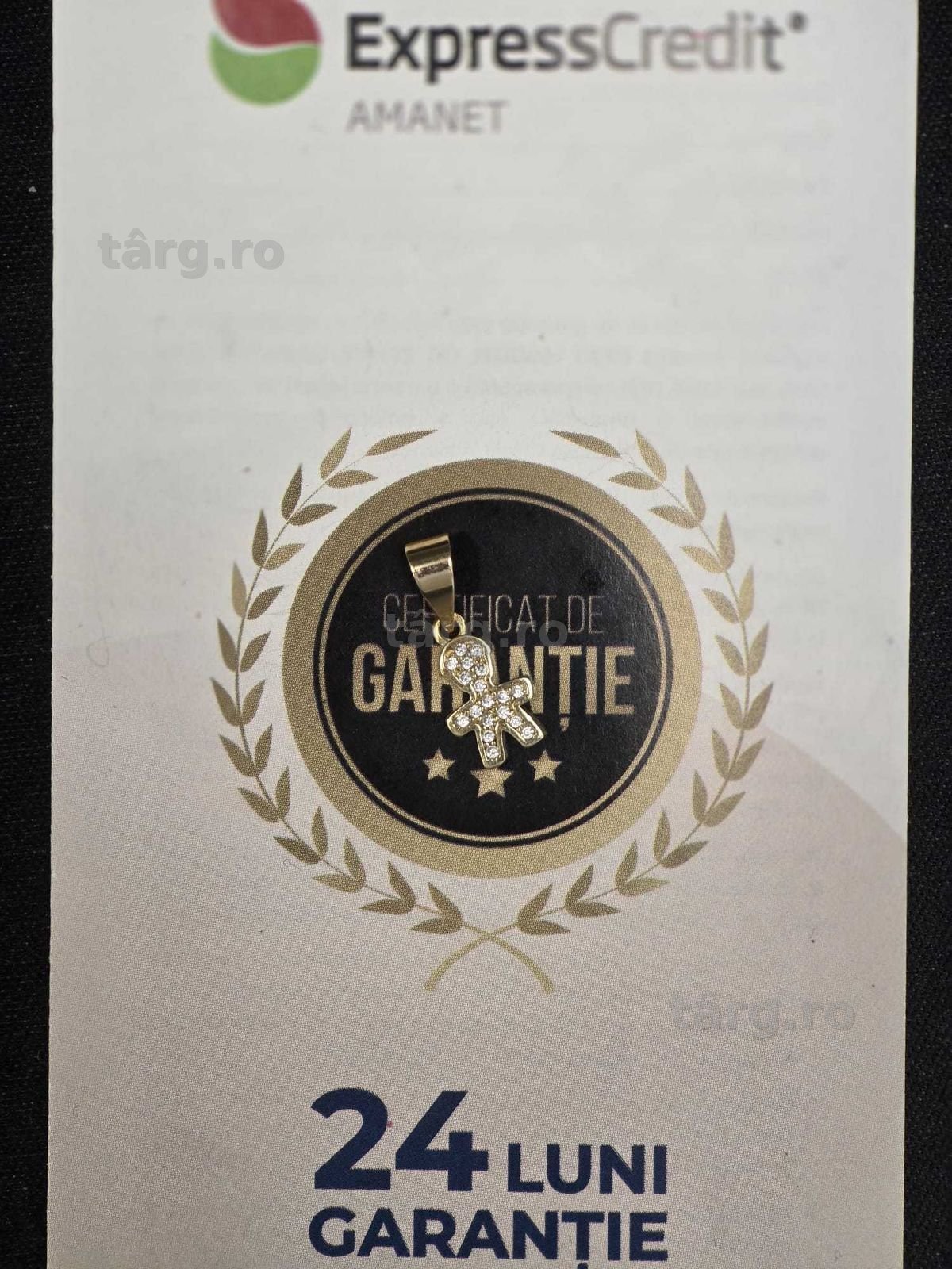 Pandantiv aur 14K 0.84 GR (Ag45 Bacau1 B.27928.4.32)