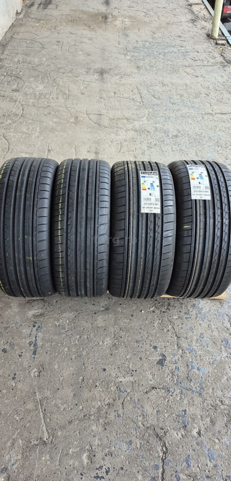 4 anvelope vara Rft Dunlop,fata ca noi 245/40/19,spate noi 275/35/19.Pret/bucata.