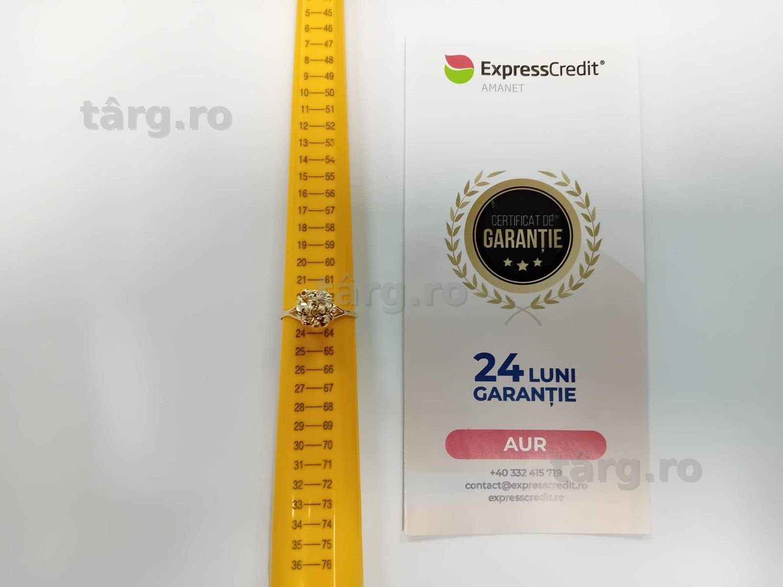 (Ag33) Inel Aur 14K/Garantie 2 ani 3