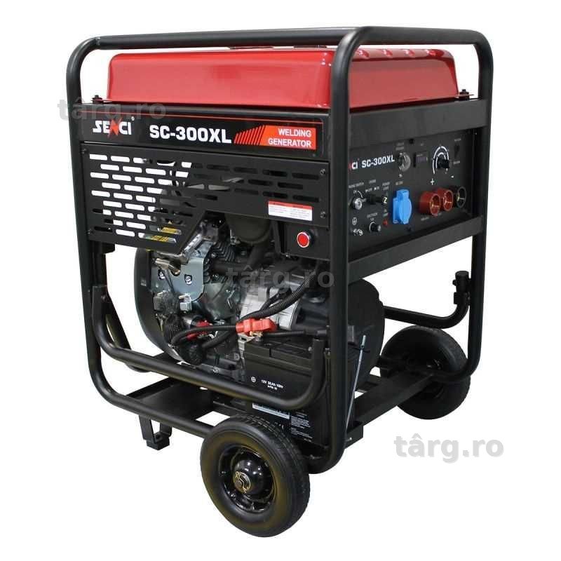 Generator de curent cu sudura incorporata sudura SENCI SC-300XL putere maxima 3.5kW 230V curent sudura 300A DE