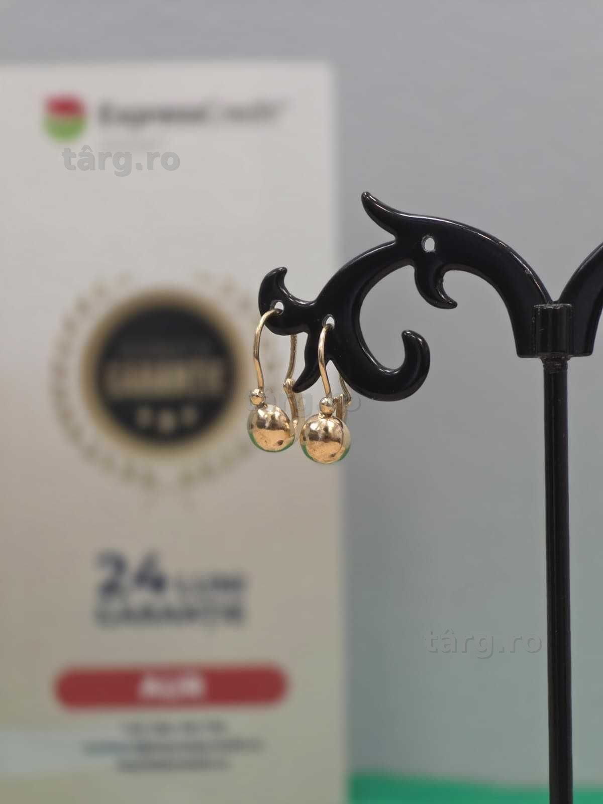 Cercei aur 14K 1.08g [Ag45 Bacau1 B.28446.1.32]