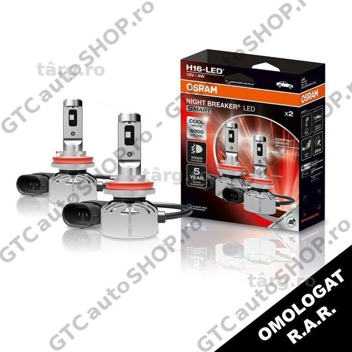 becuri led h16 osram night breaker omologate rar