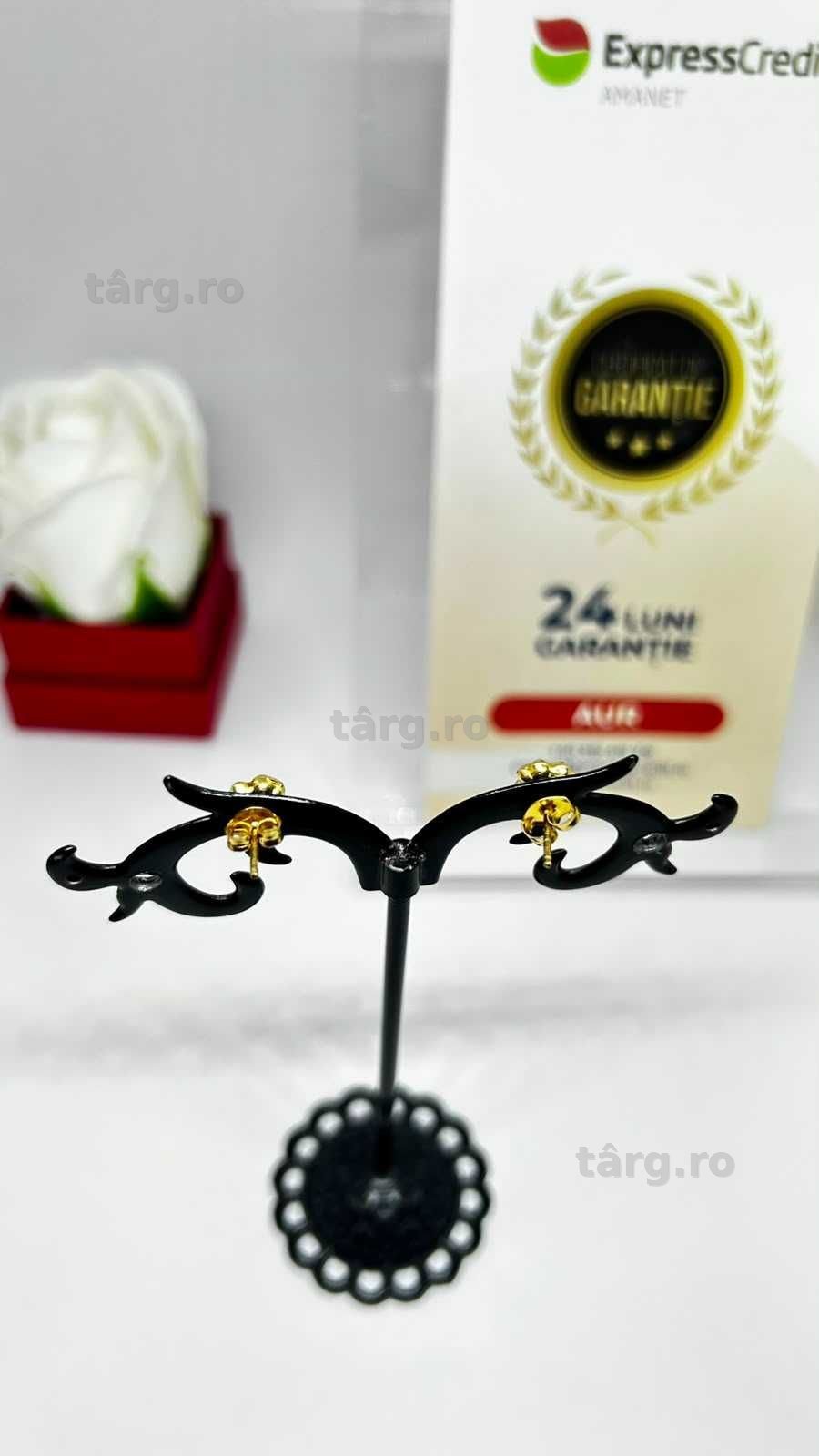 Cercei Aur 18K 0.91g (AG1 Alexandru B54363.6) - Garantie 2 ani! 2
