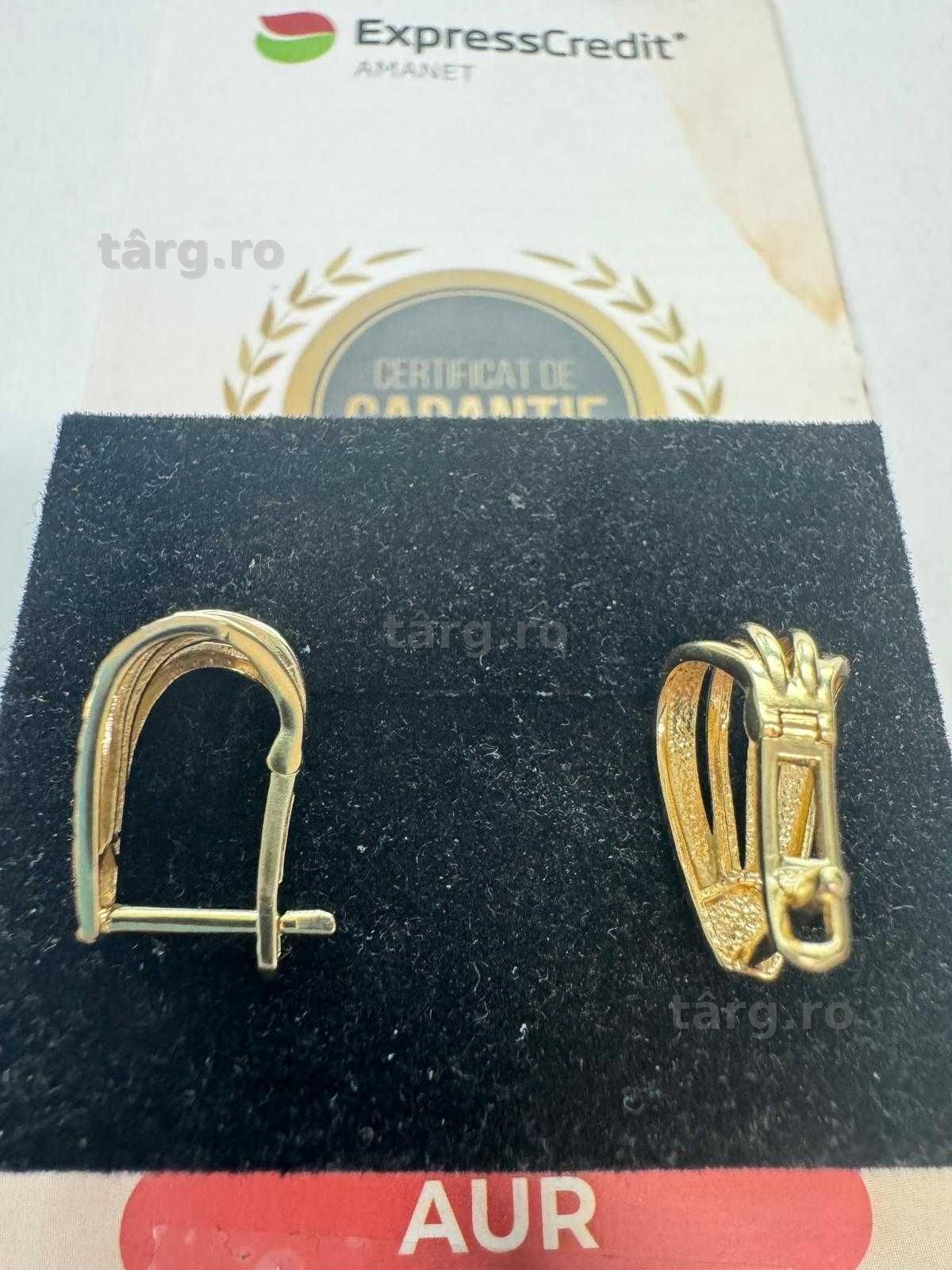 Cercei din aur 14k (68910.2/ 10 Pacurari 1) Garantie 2 ani! 4