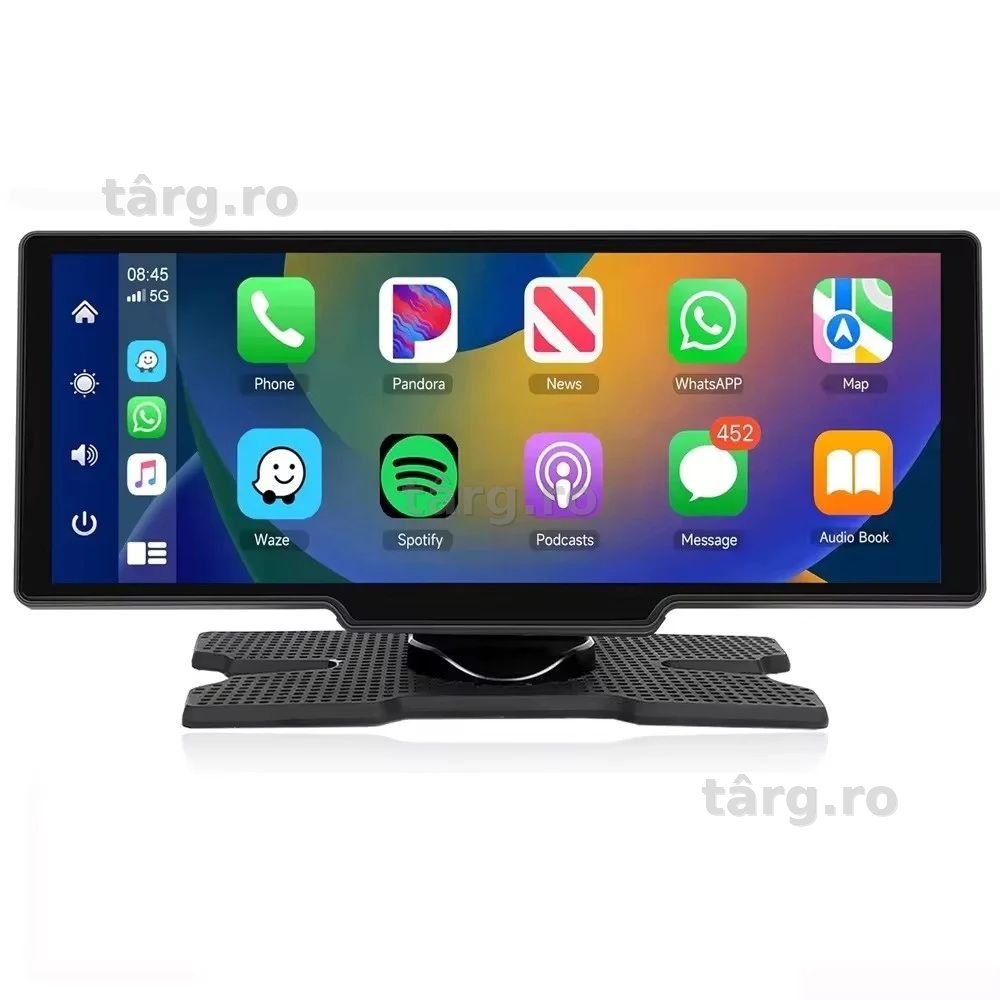 Unitate Carplay Multimedia, 10.26 Inch, Carplay si AndroidAuto Wireless, Bluetooth, Transmitator FM