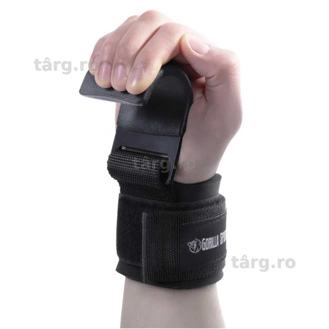Ajutoare de ridicari cu carlige, negru