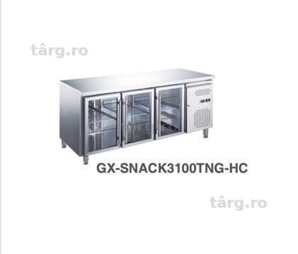 Green Frost - Masa rece BAR 3 usi, Masa refrigerare sticla BAR 3 usi