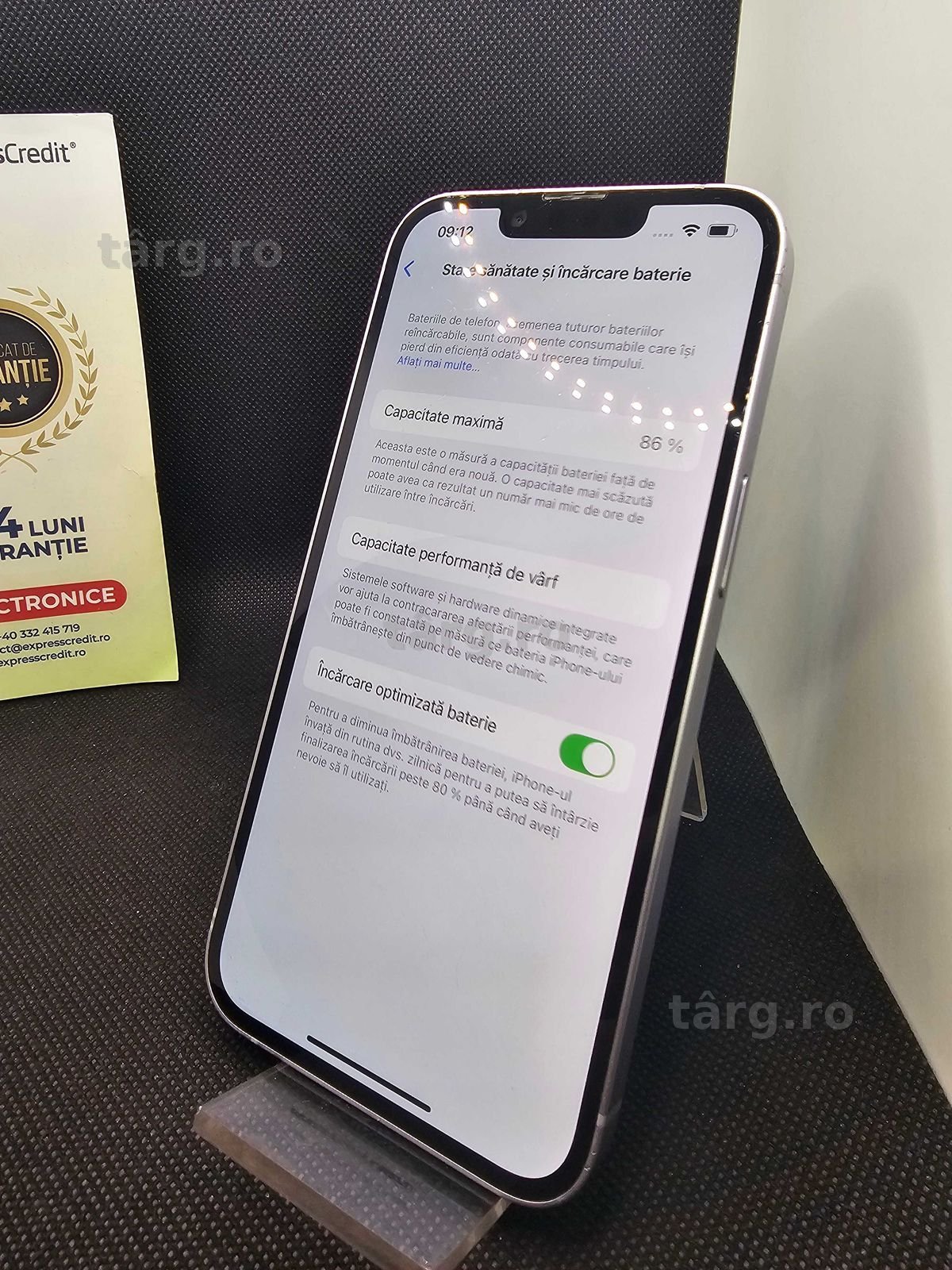 Iphone 14 128Gb 86% bateria (49937 AG11 Piata Nicolina) 2 ani garantie
