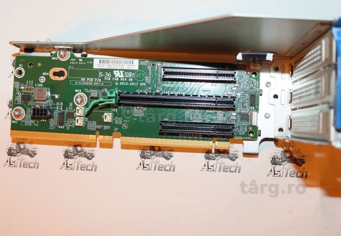 Secondary PCIe Riser + Cage Server HPE DL380/385/560 Gen 10  8 7 5 0 5 8 - 0 0 1