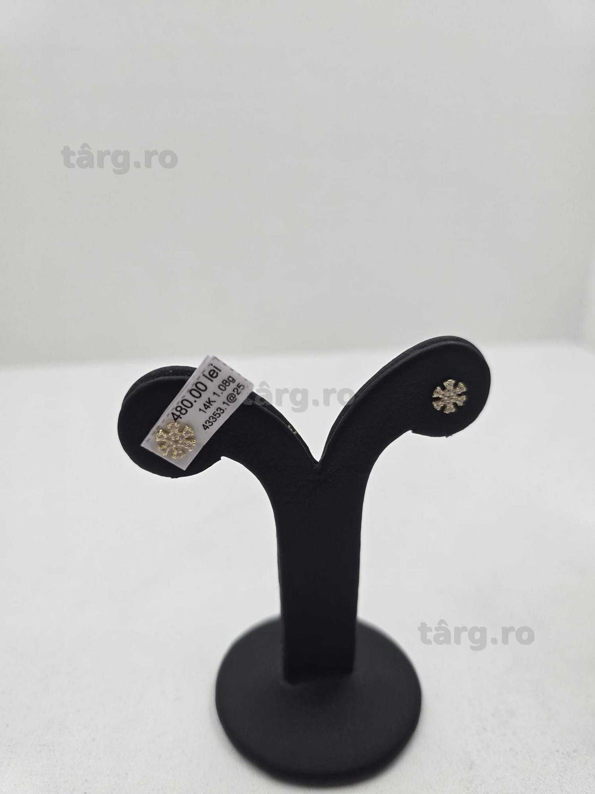 Cercei  aur 14K 1.08gr (Ag25 Belvedere B.43353.1)-Garantie 2 Ani! 3