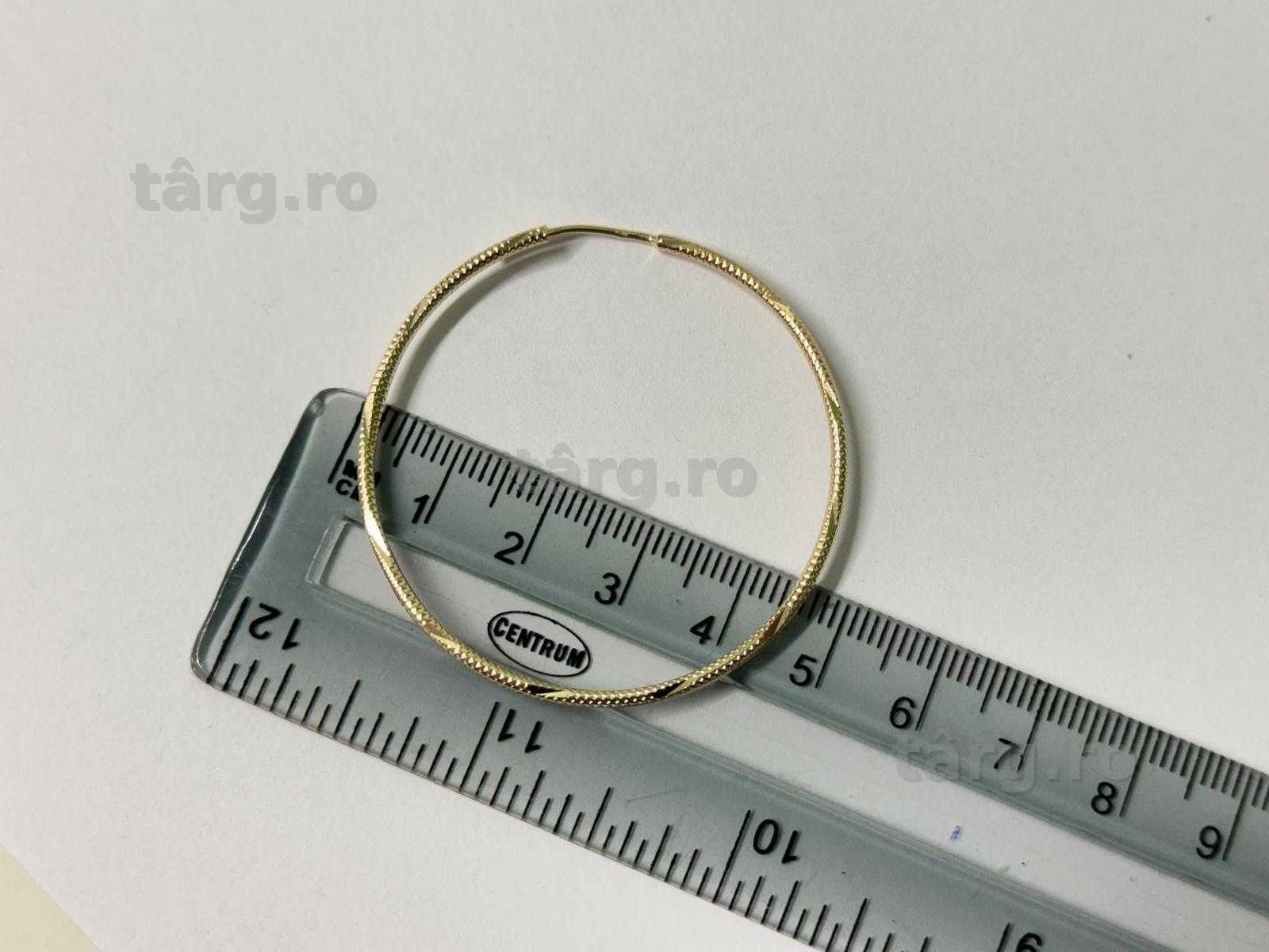 Cercei aur 14K 3.75g (B.61167 Tatarasi) Garantie 2 ani 2