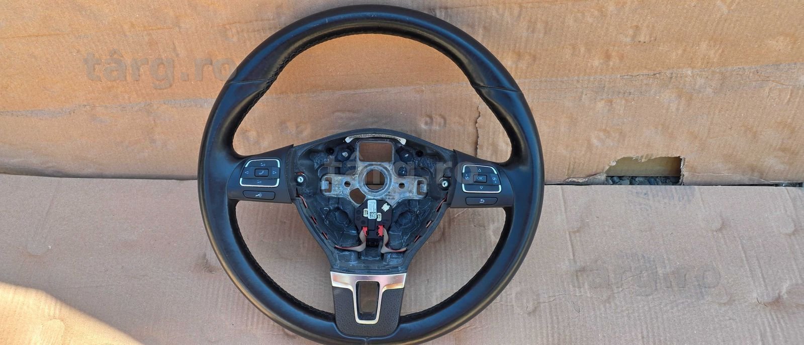 Volan piele cu comenzi Vw Tiguan 5N Facelift 2011 2012 / 2013 2014