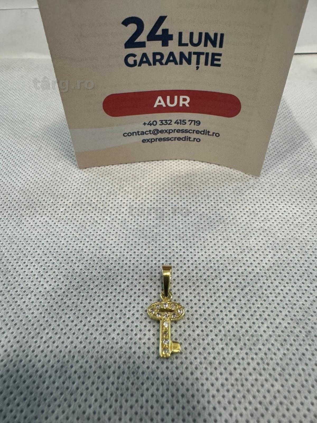 (Ag41) Pandantiv aur 18K B6016.2 - Certificat de garanție!